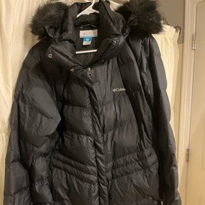 Columbia Womens Black Mid Length Winter Jacket